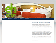 Tablet Screenshot of exceptionalhospitality.com